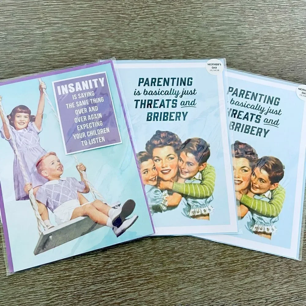 Mother’s Day 3 Funny Vintage Humor Greeting Cards